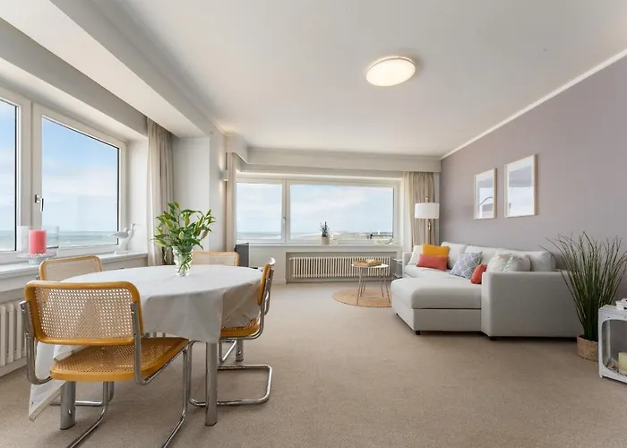 App Met Adembenemende Skyline Zeezichten - 4 Pers Appartement Nieuwpoort